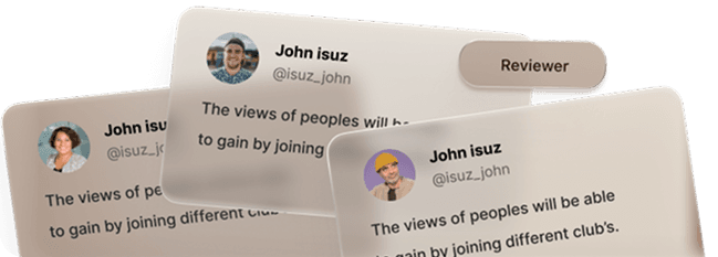 Reader reviews showcase